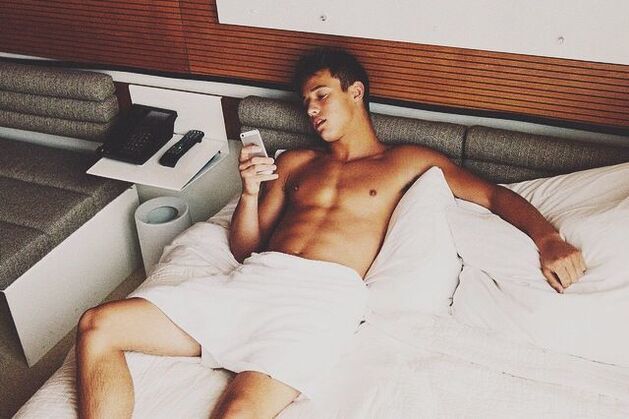 An enlarged man of 14 years