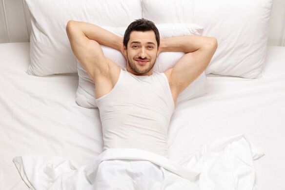 man with an enlarged member massage