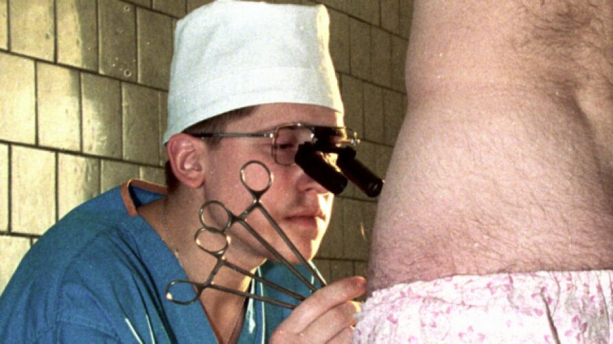 The doctor establishes the presence of medical indications for penis enlargement